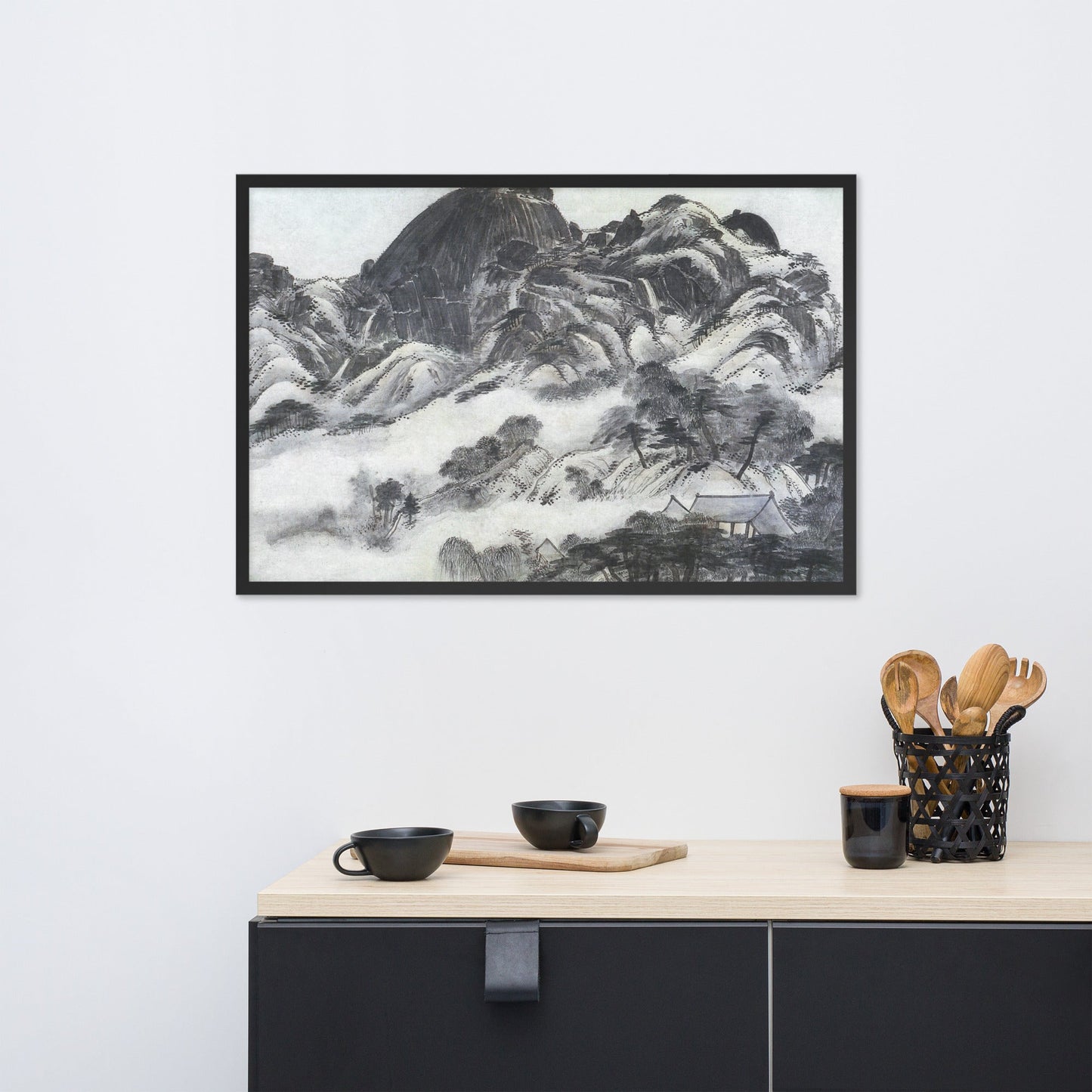 Moutain after Rain, Inwangjesaekdo - Poster artlia artlia